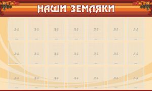 Стенд "Наши земляки" - fgospostavki.ru - Владимир