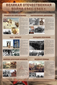 Стенд "Великая отечественная война (события)" - fgospostavki.ru - Владимир