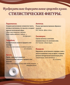 Стенд "Стилистические фигуры" Вариант 2 - fgospostavki.ru - Владимир