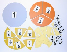 Набор магнитных карточек "Доли и дроби - 3" - fgospostavki.ru - Владимир