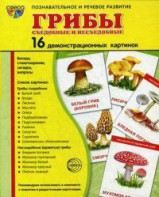Демонстрационные карточки "Грибы съедобные и не съедобные" - fgospostavki.ru - Владимир