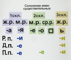 Набор магнитных карточек "Склонение имен существительных" - fgospostavki.ru - Владимир