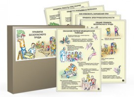 Комплект таблиц "Правила безопасного труда" - fgospostavki.ru - Владимир