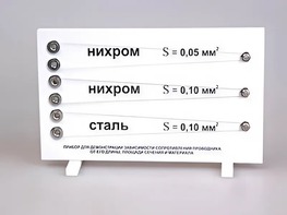 Прибор для демонстрации зависимости сопротивления проводника от его длины, сечения и материала - fgospostavki.ru - Владимир