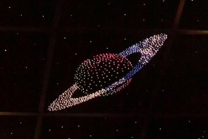 Потолок "Звездное небо с анимационным фибероптическим эффектом сатурн" - fgospostavki.ru - Владимир