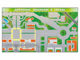 Доска магнитно-маркерная панорамная "Дорожное движение в городе" - fgospostavki.ru - Владимир