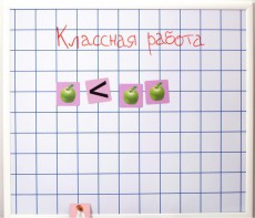 Магнитно-маркерная доска "Клетка" (86 см х 75 см) - fgospostavki.ru - Владимир