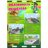 Стенд "Обязанности пешехода" - fgospostavki.ru - Владимир