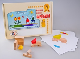 Игровой набор Фребеля "Конструктор деревянный без соединений-1" (Серия "Эксперимент") - fgospostavki.ru - Владимир