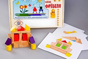 Игровой набор Фребеля "Конструктор деревянный без соединений-4" (Серия "Эксперимент") - fgospostavki.ru - Владимир