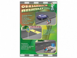 Комплект стендов "Обязанности пешехода" (2 шт.) - fgospostavki.ru - Владимир
