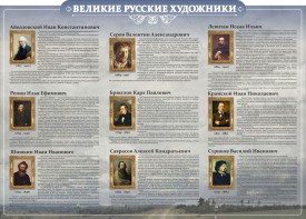 Стенд "Великие русские художники" - fgospostavki.ru - Владимир