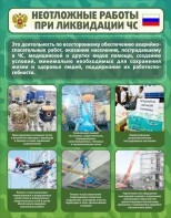 Стенд "Неотложные работы при ликвидации ЧС" - fgospostavki.ru - Владимир