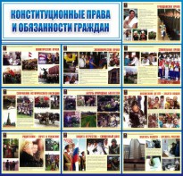 Стенд "Конституционные права и обязанности граждан" - fgospostavki.ru - Владимир