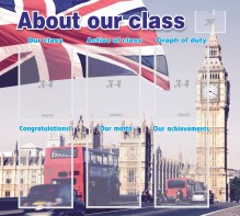 Стенд "About our class" - fgospostavki.ru - Владимир