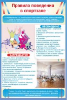 Стенд "Правила поведения в спортзале №1" - fgospostavki.ru - Владимир